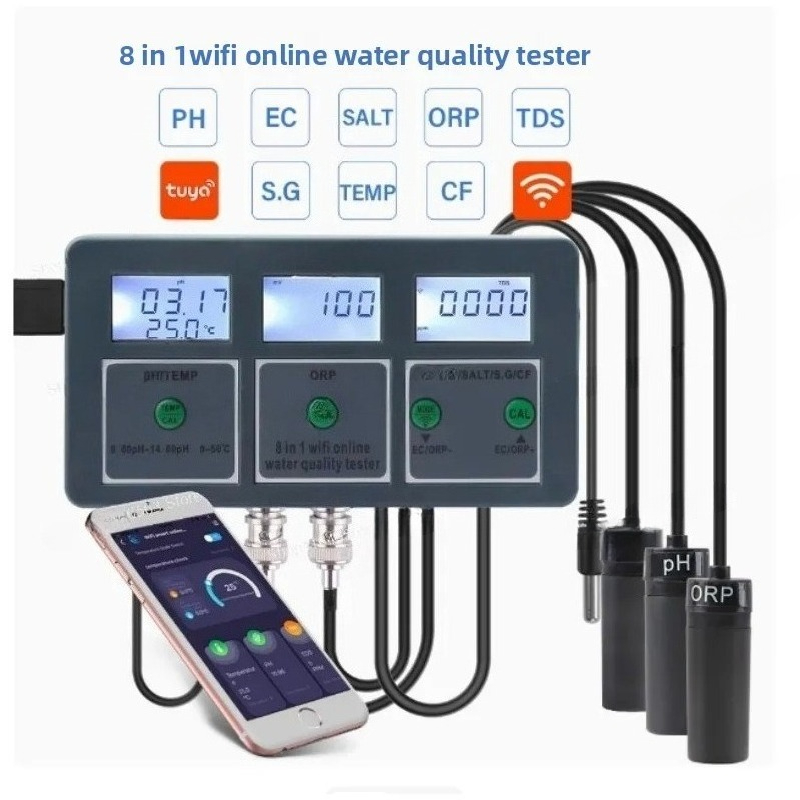 Ph Meter - Wifi 8 IN 1 Salinity Ph