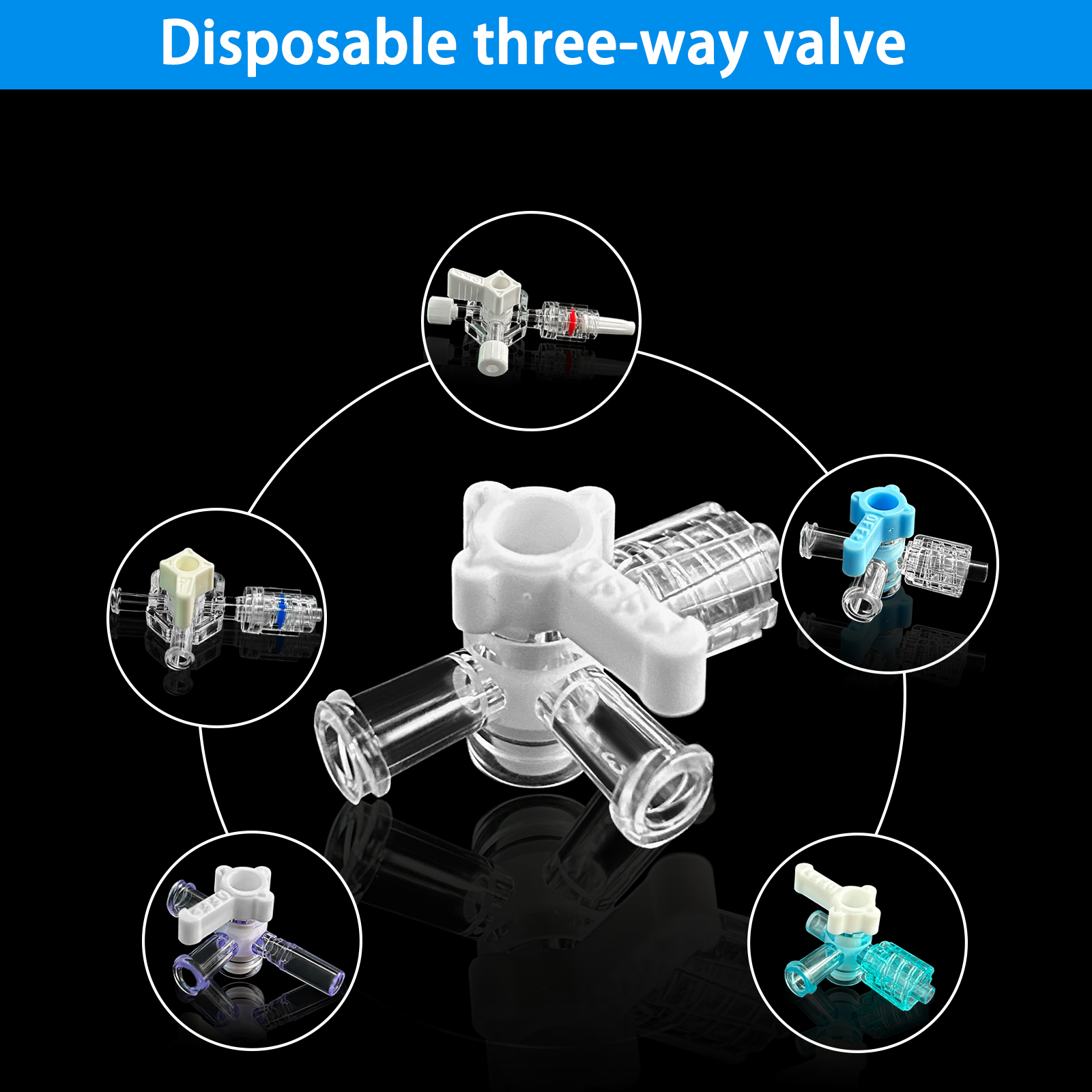 50 three-way stopcock valves,  - Medical Labs recensione e prezzo