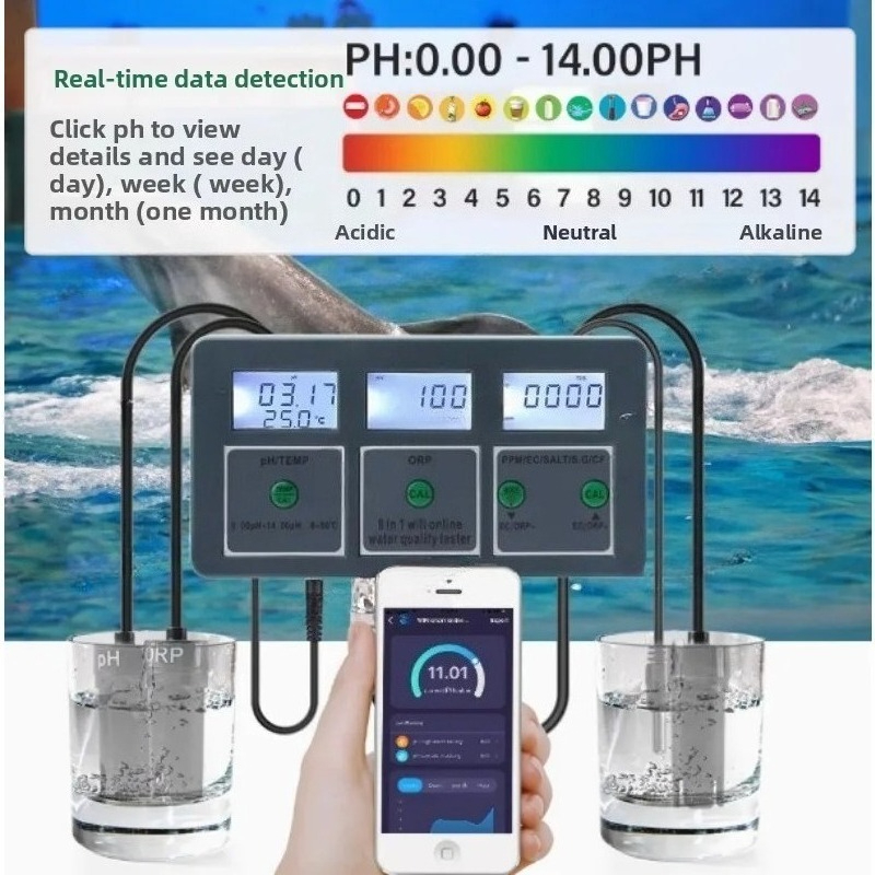 Wifi 8 IN 1 Salinity Ph Meter  - Ph Meter recensione e prezzo